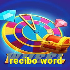 recibo word