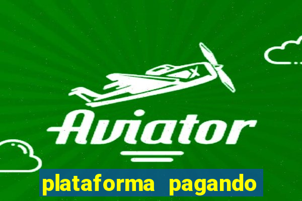 plataforma pagando bem hoje