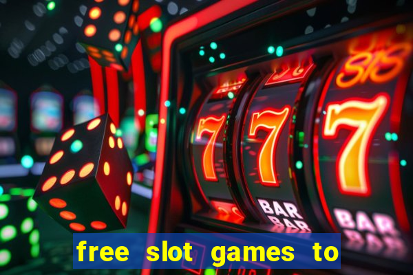 free slot games to play offline