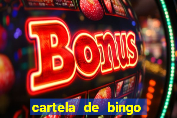 cartela de bingo cha de bebe