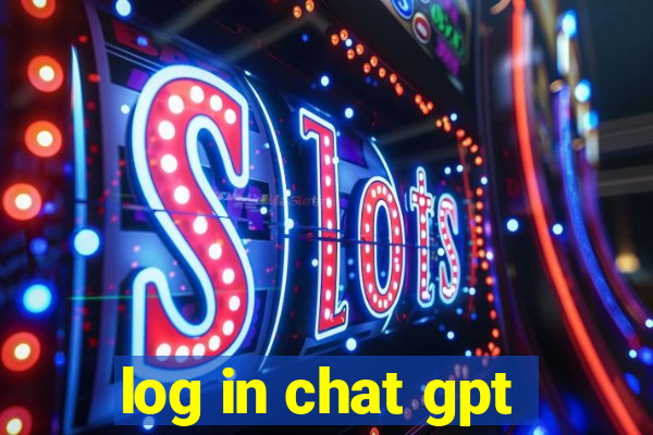 log in chat gpt