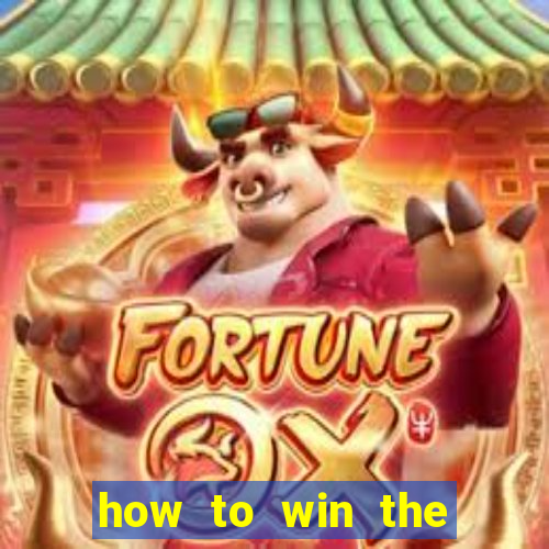 how to win the slot machine