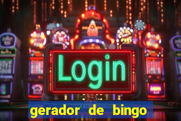 gerador de bingo de palavras