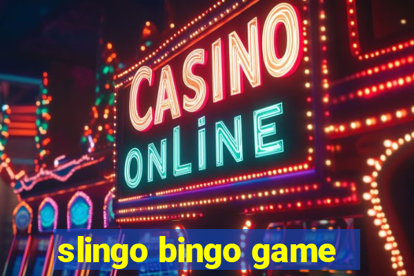 slingo bingo game