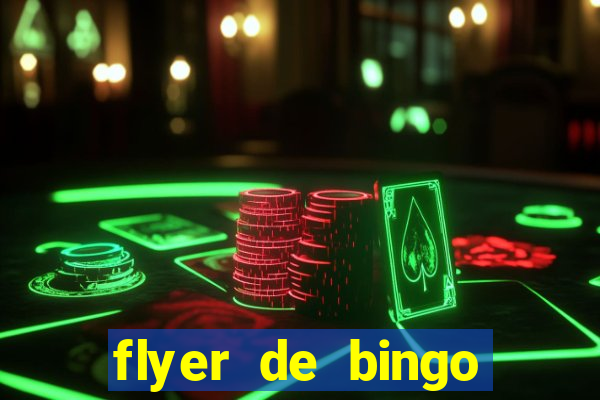 flyer de bingo para editar