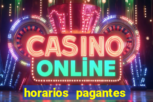 horarios pagantes fortune tiger